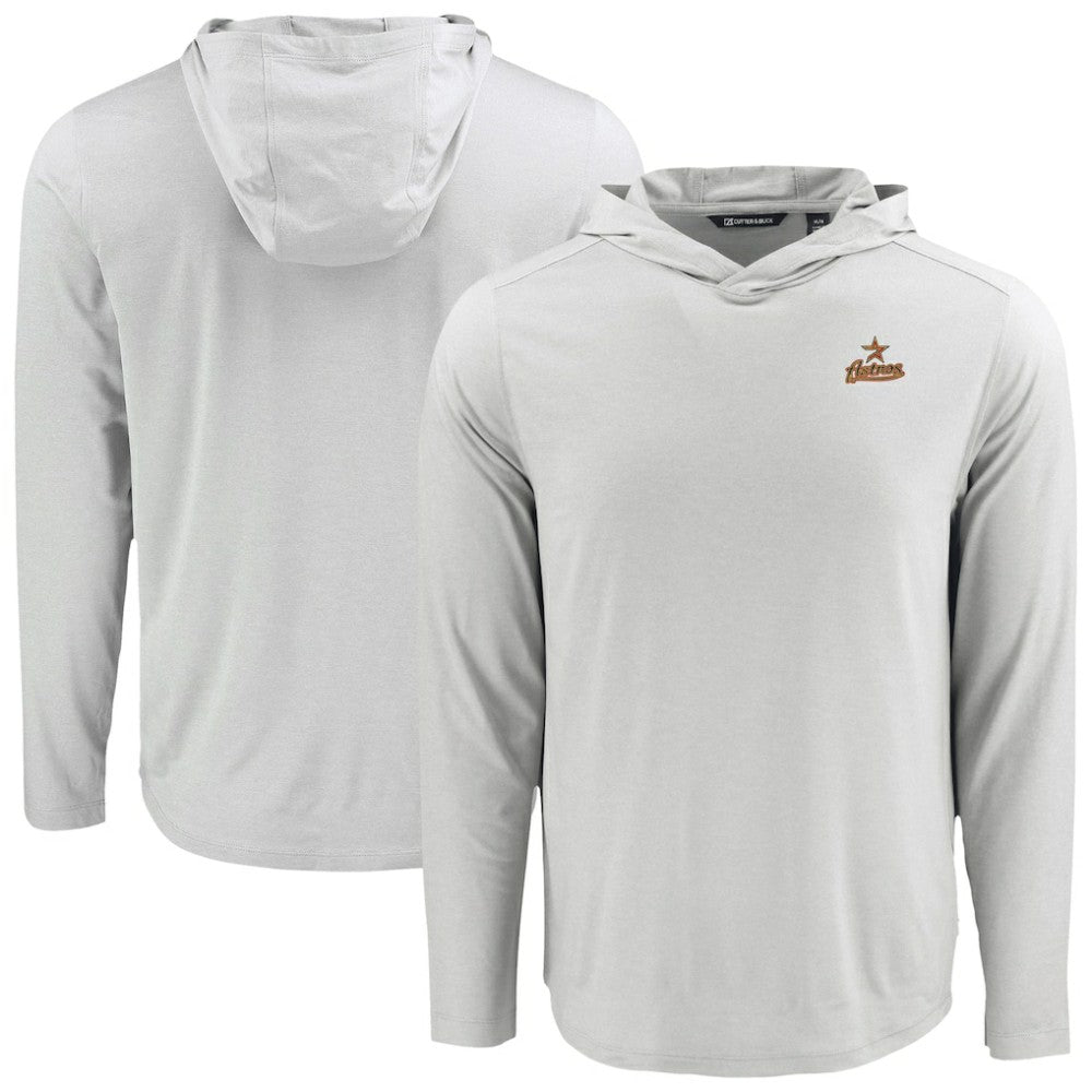 Houston Astros Cutter & Buck Coastline Epic Comfort Recycled Eco Hoodie Long Sleeve T-Shirt - MLB Hoodies