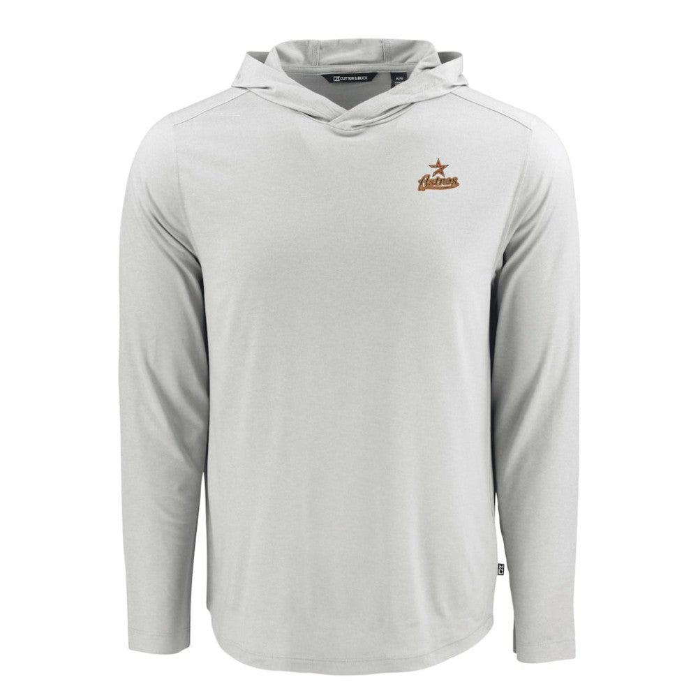 Houston Astros Cutter & Buck Coastline Epic Comfort Recycled Eco Hoodie Long Sleeve T-Shirt - MLB Hoodies