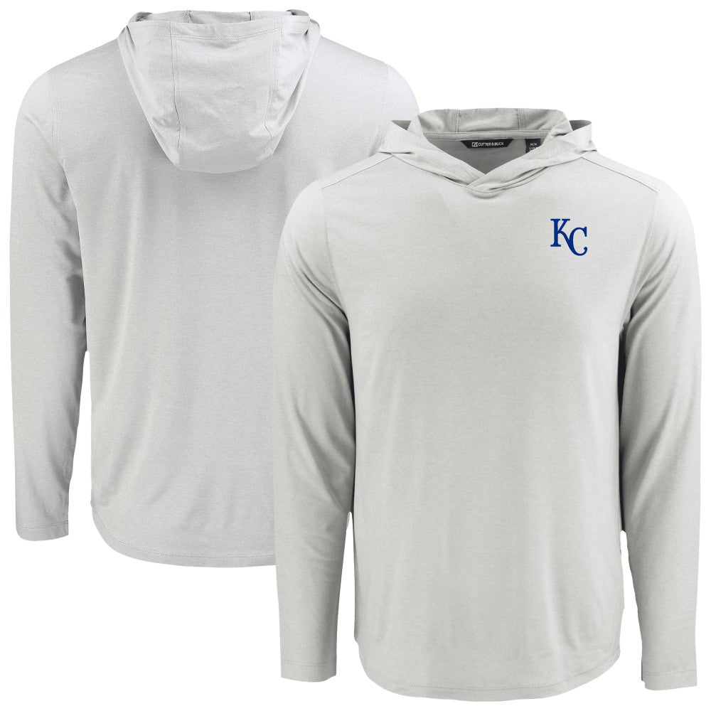 Kansas City Royals Cutter & Buck Coastline Epic Comfort Recycled Eco Hoodie Long Sleeve T-Shirt - MLB Hoodies