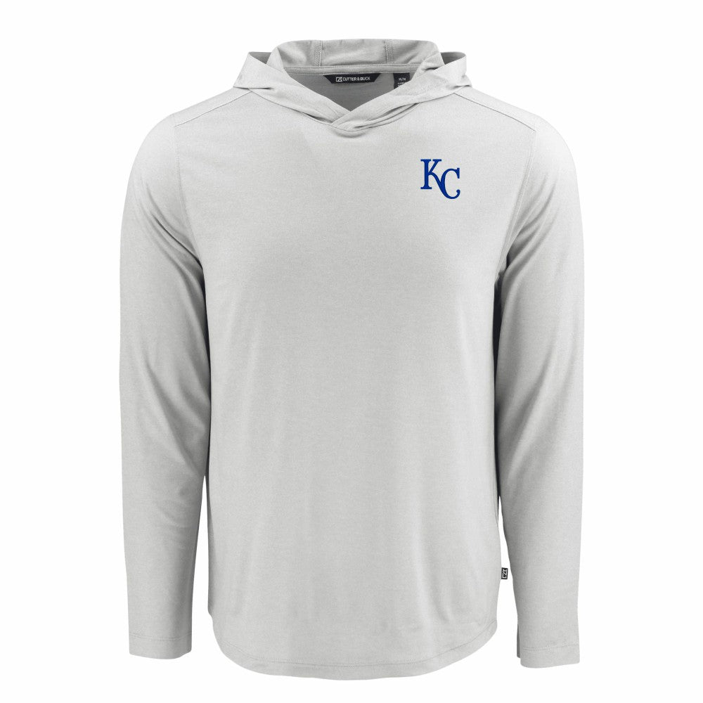 Kansas City Royals Cutter & Buck Coastline Epic Comfort Recycled Eco Hoodie Long Sleeve T-Shirt - MLB Hoodies