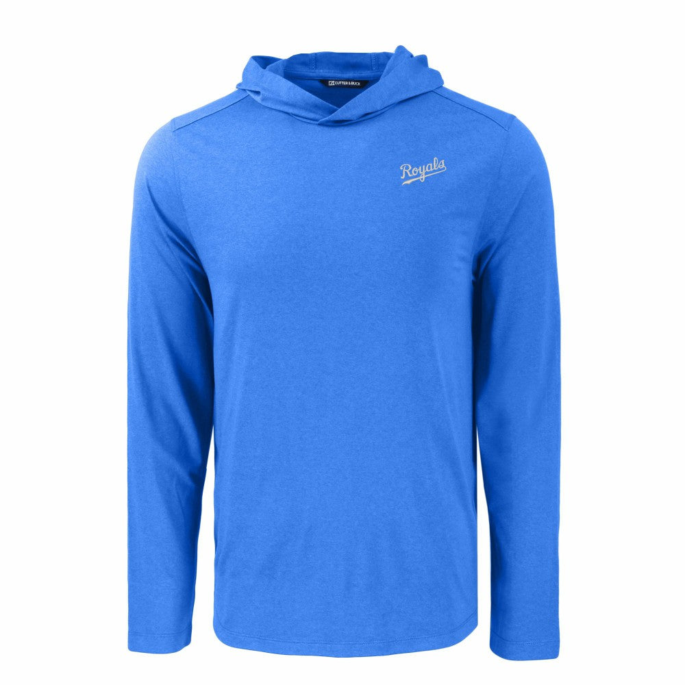 Kansas City Royals Cutter & Buck Coastline Epic Comfort Recycled Eco Hoodie Long Sleeve T-Shirt - MLB Hoodies