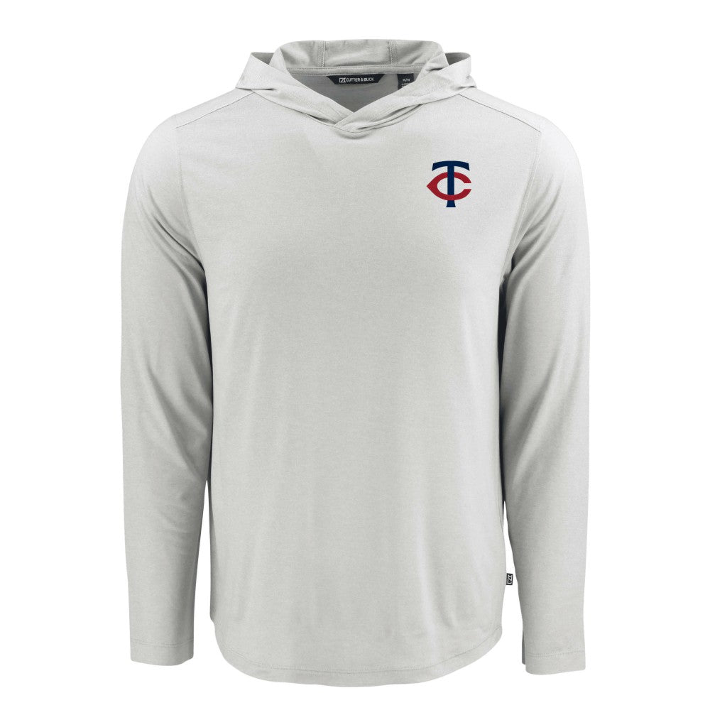 Minnesota Twins Cutter & Buck Coastline Epic Comfort Recycled Eco Hoodie Long Sleeve T-Shirt - MLB Hoodies