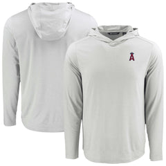 Los Angeles Angels Cutter & Buck Coastline Epic Comfort Recycled Eco Hoodie Long Sleeve T-Shirt - MLB Hoodies