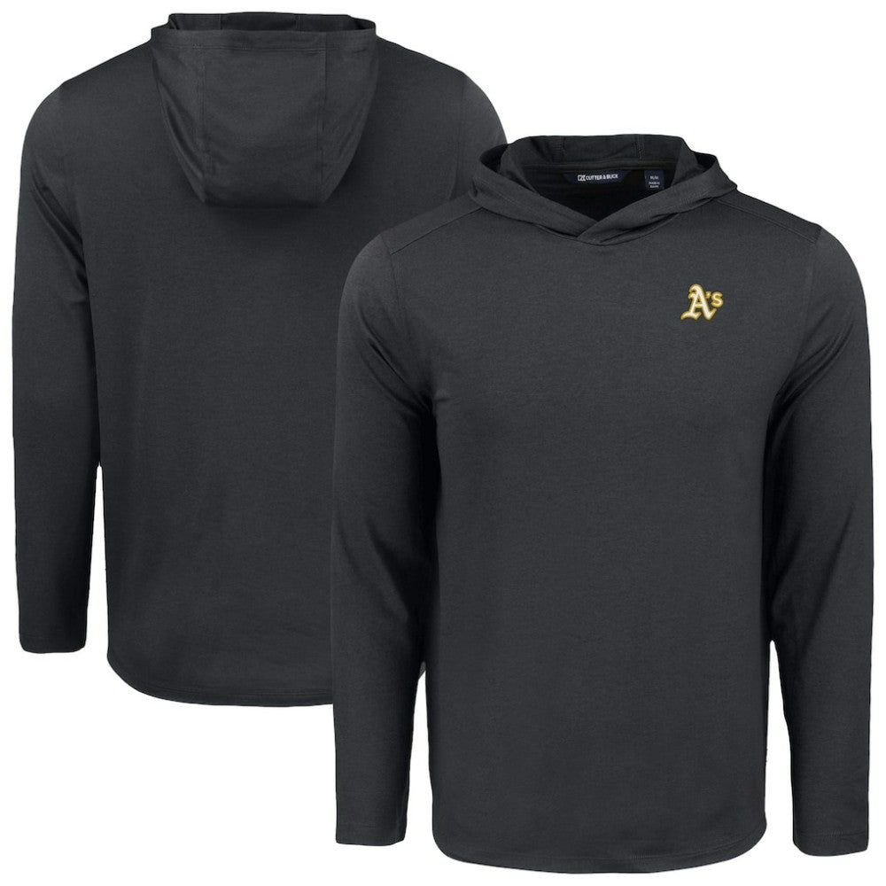 Athletics Cutter & Buck Coastline Epic Comfort Recycled Eco Hoodie Long Sleeve T-Shirt - MLB Hoodies