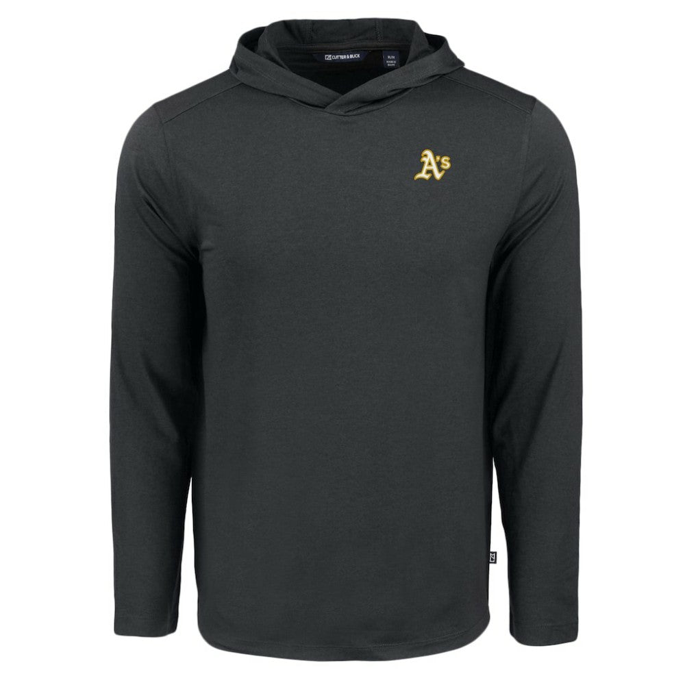 Athletics Cutter & Buck Coastline Epic Comfort Recycled Eco Hoodie Long Sleeve T-Shirt - MLB Hoodies