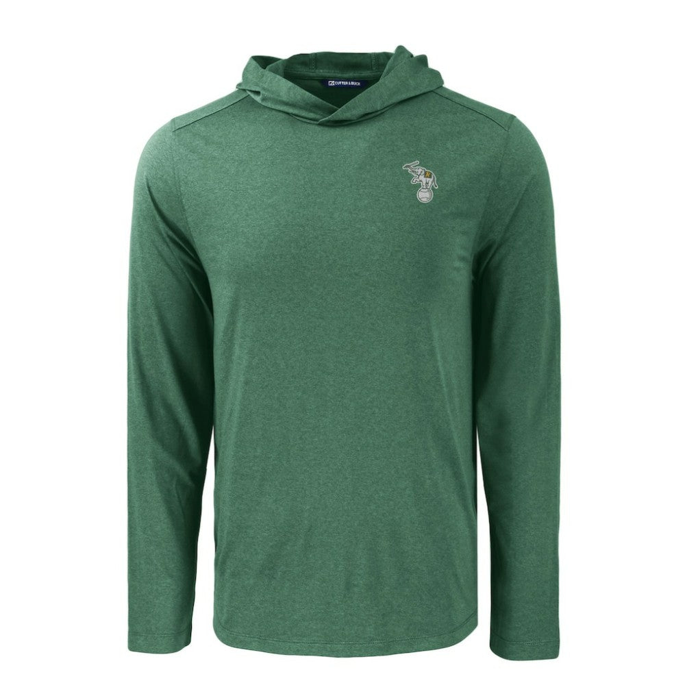 Athletics Cutter & Buck Coastline Epic Comfort Recycled Eco Hoodie Long Sleeve T-Shirt - MLB Hoodies