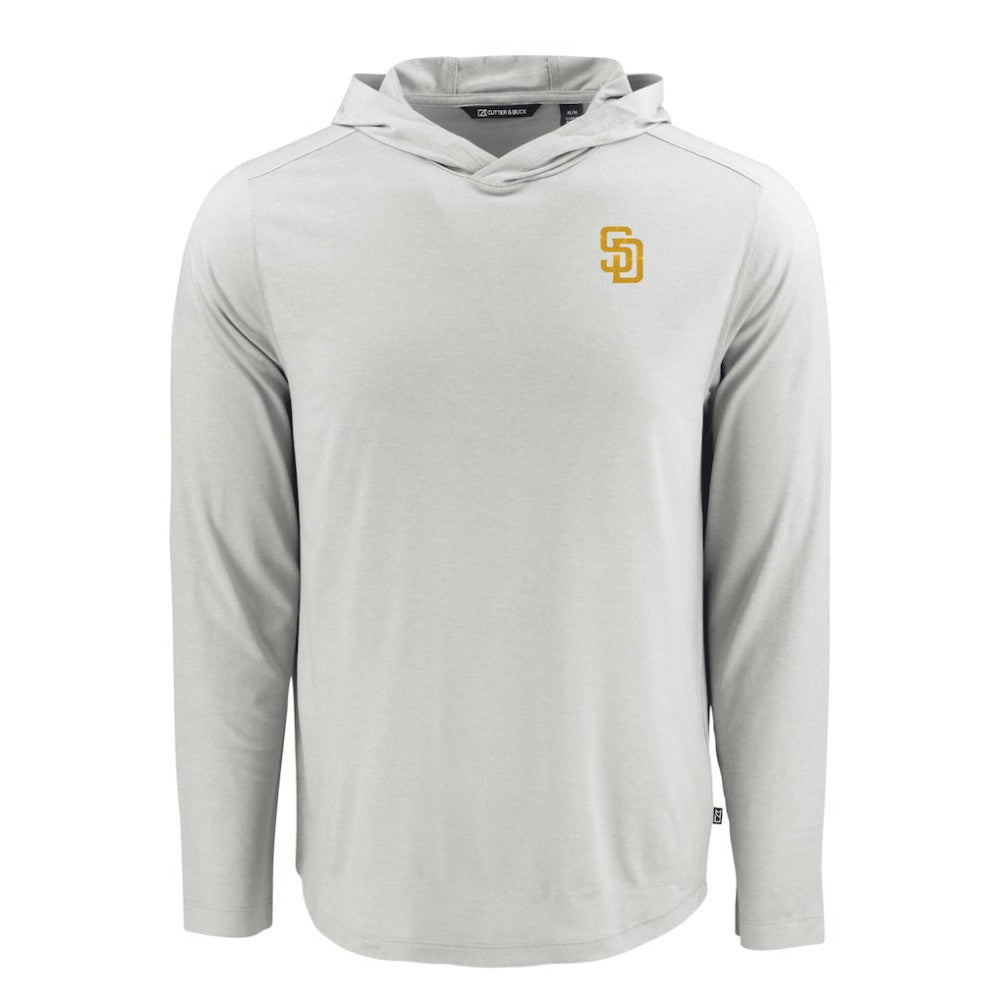 San Diego Padres Cutter & Buck Coastline Epic Comfort Recycled Eco Hoodie Long Sleeve T-Shirt - MLB Hoodies
