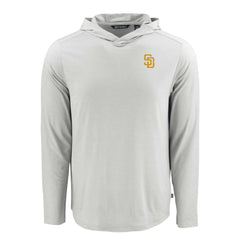 San Diego Padres Cutter & Buck Coastline Epic Comfort Recycled Eco Hoodie Long Sleeve T-Shirt - MLB Hoodies