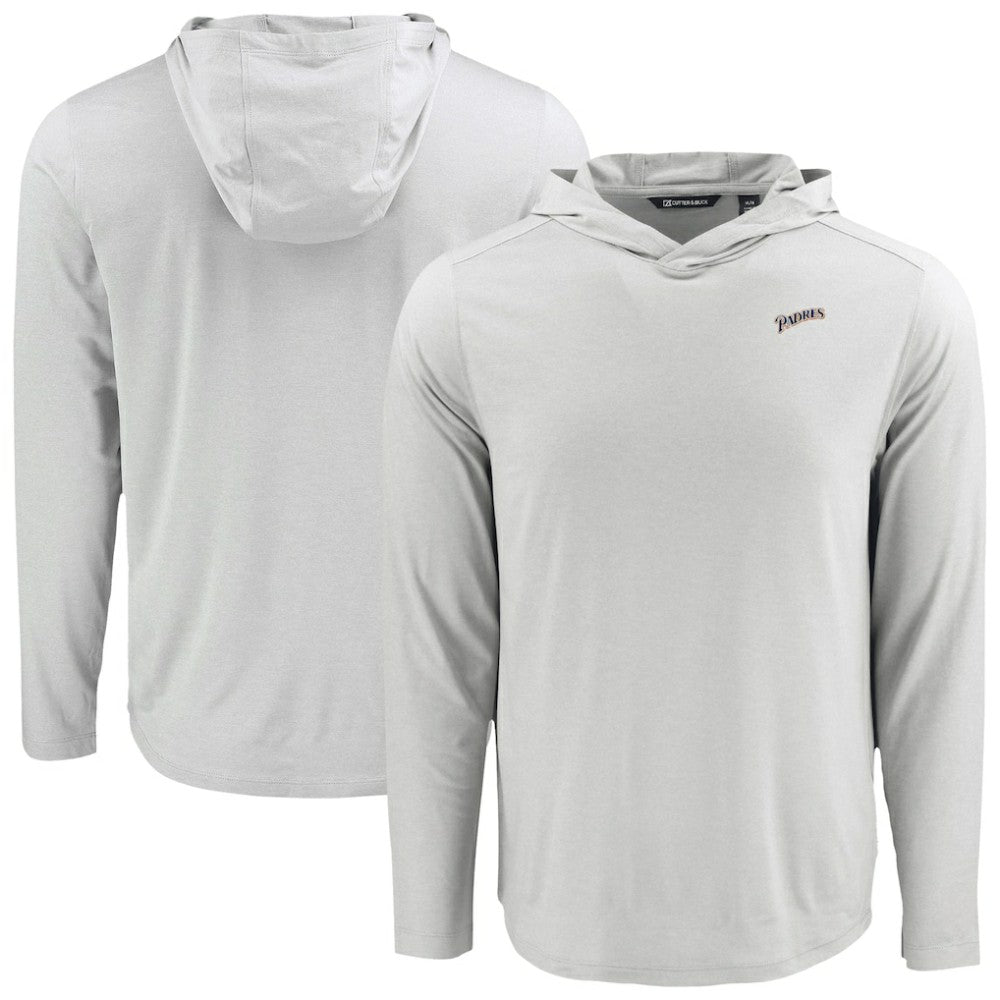San Diego Padres Cutter & Buck Coastline Epic Comfort Recycled Eco Hoodie Long Sleeve T-Shirt - MLB Hoodies