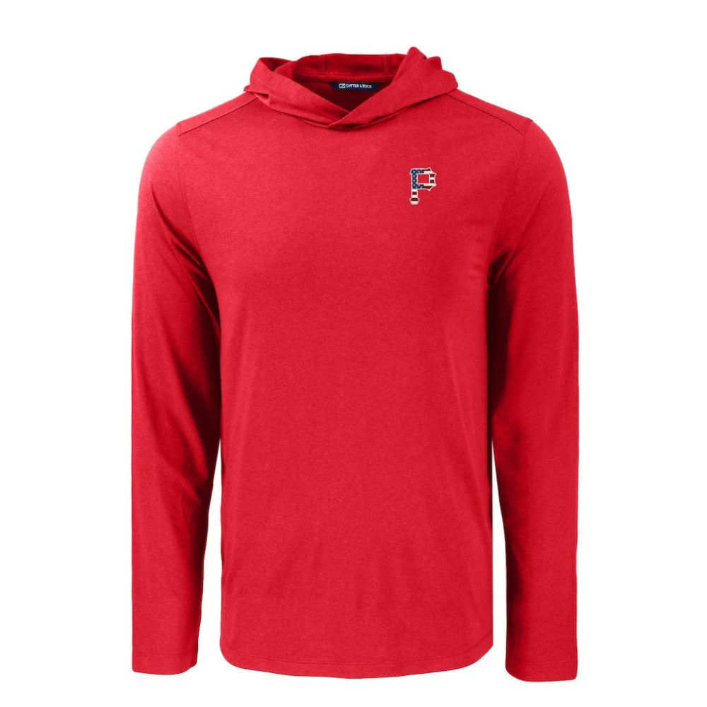 Pittsburgh Pirates Cutter & Buck Coastline Epic Comfort Recycled Eco Hoodie Long Sleeve T-Shirt - MLB Hoodies