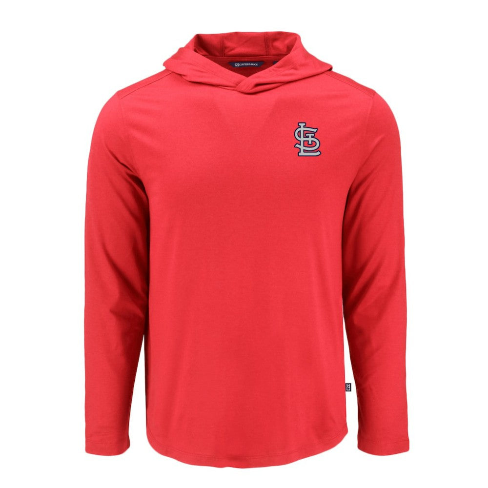 St. Louis Cardinals Cutter & Buck Coastline Epic Comfort Recycled Eco Hoodie Long Sleeve T-Shirt - MLB Hoodies