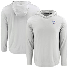Texas Rangers Cutter & Buck Coastline Epic Comfort Recycled Eco Hoodie Long Sleeve T-Shirt - MLB Hoodies