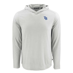 Tampa Bay Rays Cutter & Buck Coastline Epic Comfort Recycled Eco Hoodie Long Sleeve T-Shirt - MLB Hoodies
