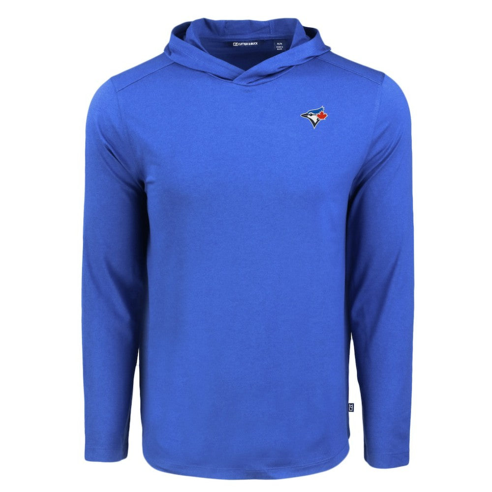 Toronto Blue Jays Cutter & Buck Coastline Epic Comfort Recycled Eco Hoodie Long Sleeve T-Shirt - MLB Hoodies