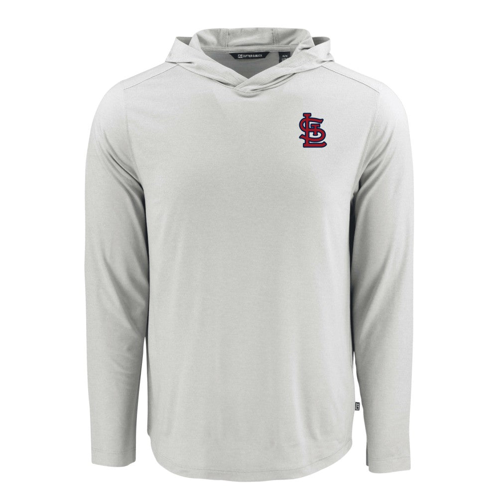 St. Louis Cardinals Cutter & Buck Coastline Epic Comfort Recycled Eco Hoodie Long Sleeve T-Shirt - MLB Hoodies