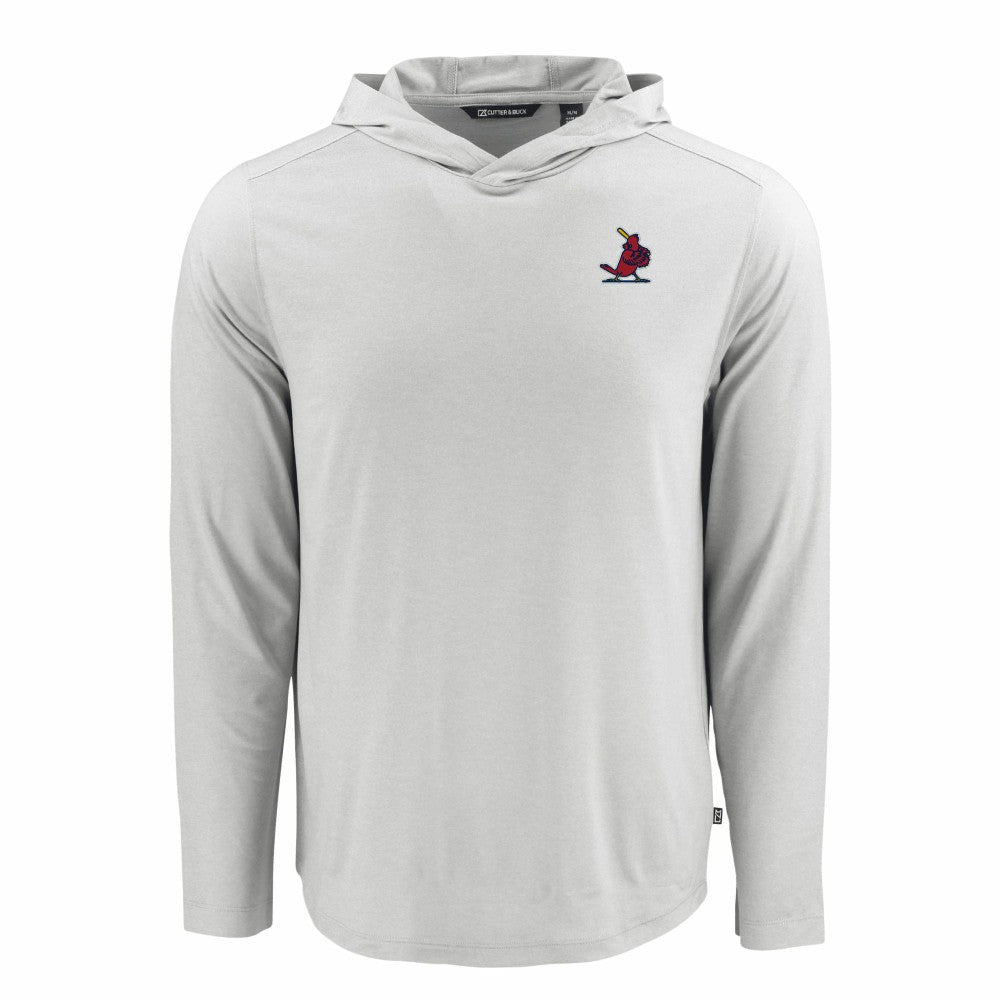 St. Louis Cardinals Cutter & Buck Coastline Epic Comfort Recycled Eco Hoodie Long Sleeve T-Shirt - MLB Hoodies