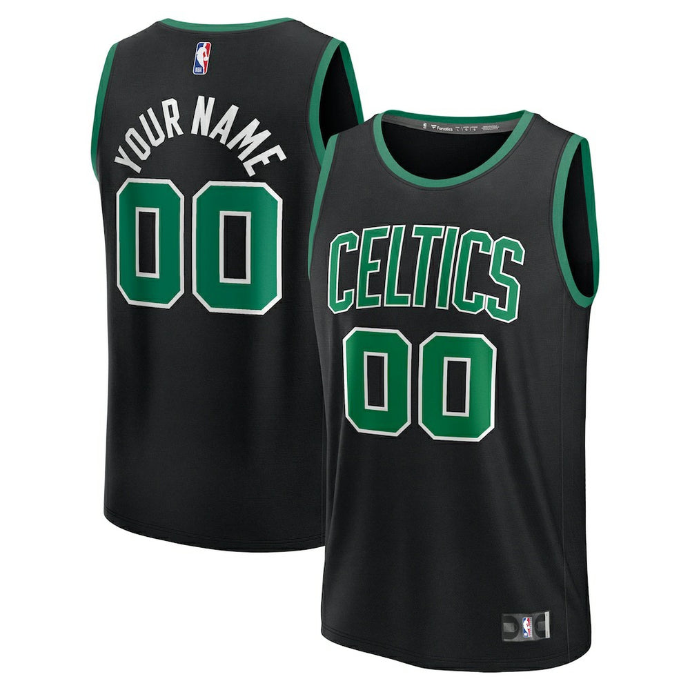 Black Boston Celtics Fast Break Custom Jersey | NBA