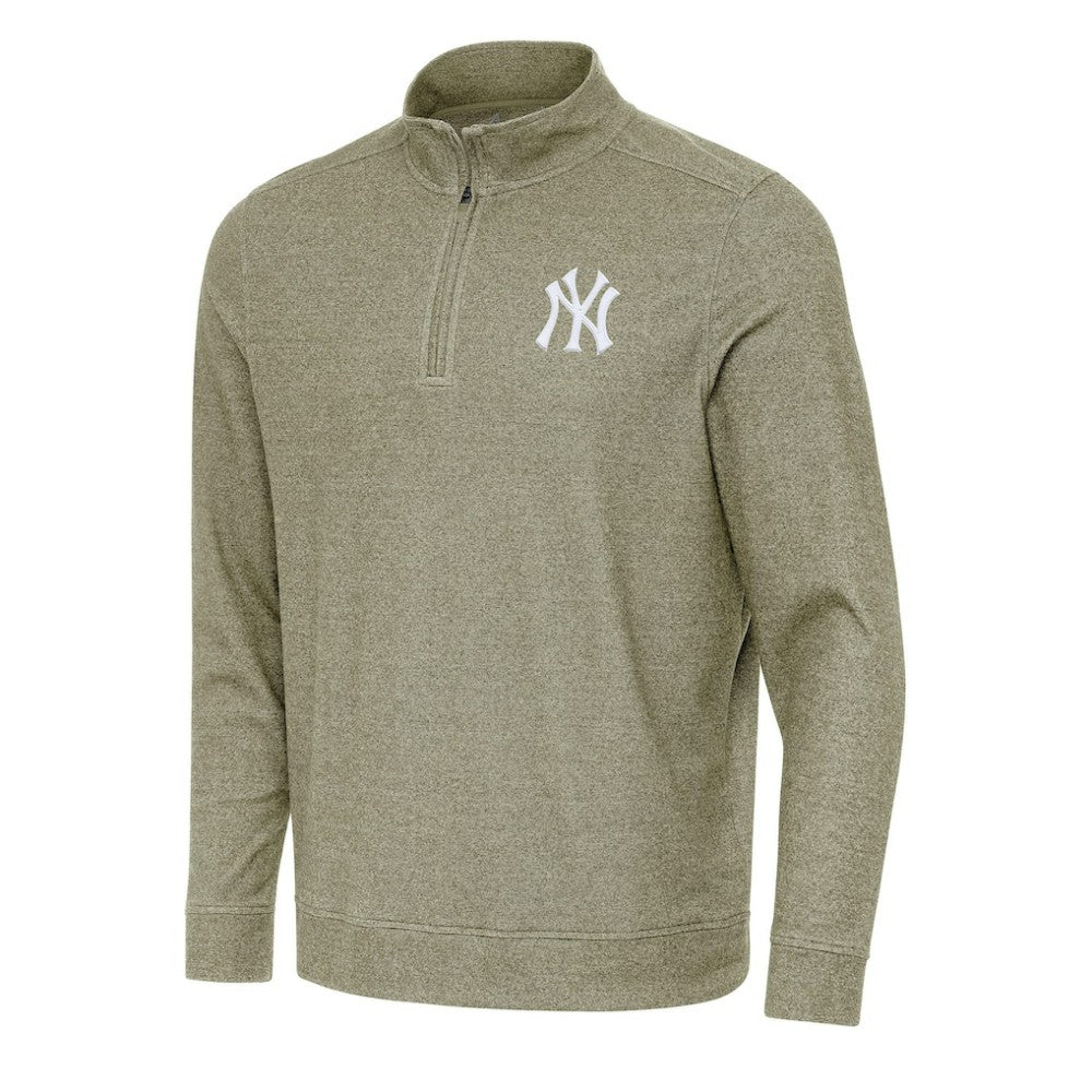 New York Yankees Antigua Subtle Quarter-Zip Sweatshirt - MLB Sweatshirts