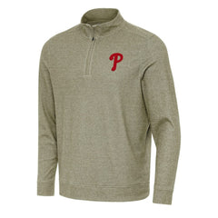 Philadelphia Phillies Antigua Subtle Quarter-Zip Sweatshirt - MLB Sweatshirts