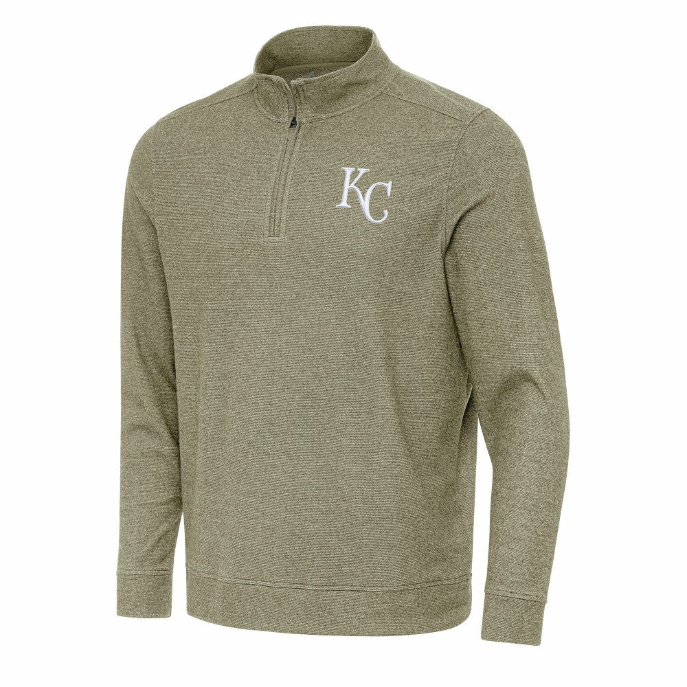 Kansas City Royals Antigua Subtle Quarter-Zip Sweatshirt - MLB Sweatshirts