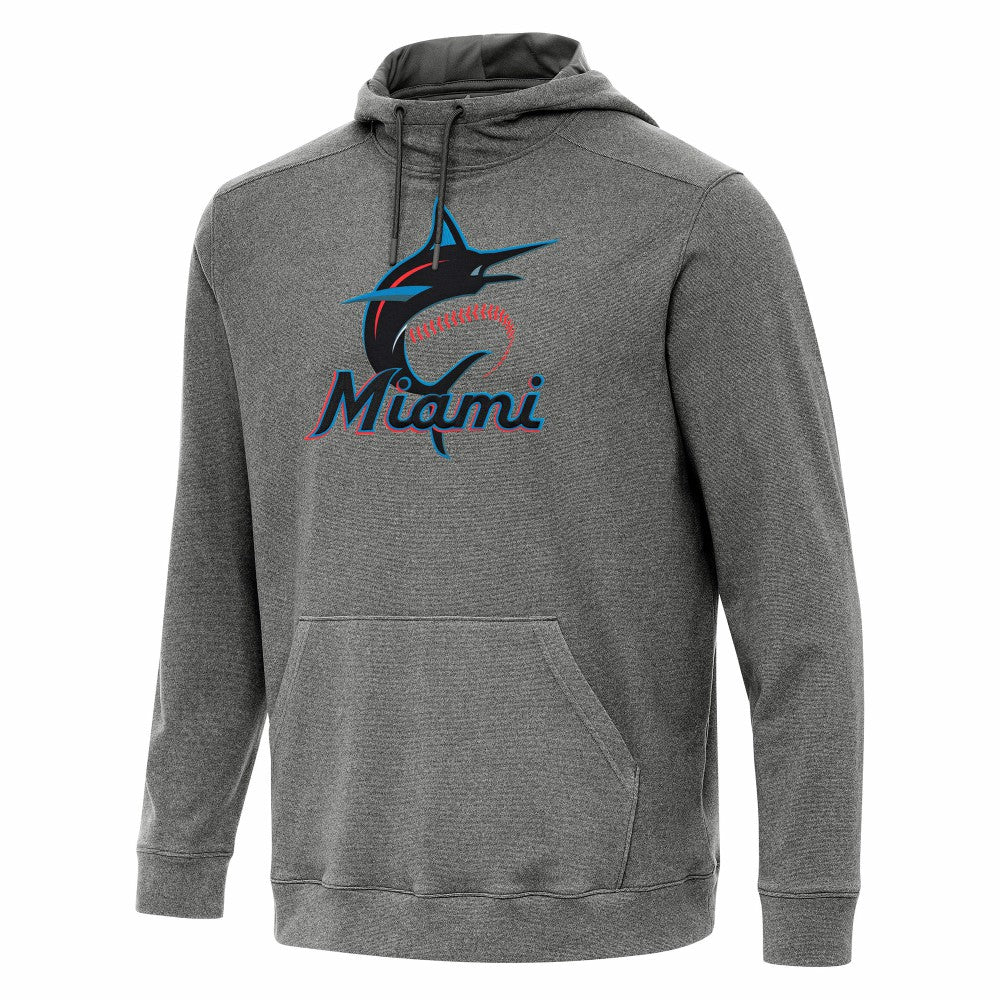 Miami Marlins Antigua Cloud Pullover Hoodie - MLB Hoodies