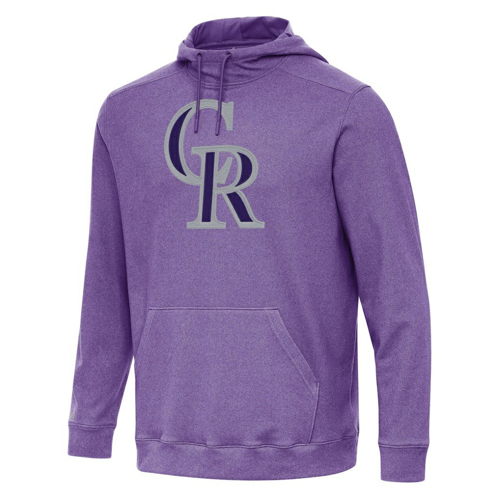 Colorado Rockies Antigua Cloud Pullover Hoodie - MLB Hoodies