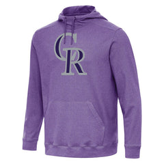 Colorado Rockies Antigua Cloud Pullover Hoodie - MLB Hoodies