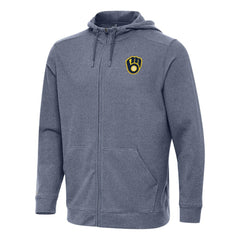 Milwaukee Brewers Antigua Effortless Full-Zip Hooded Jacket - MLB Jackets