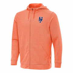 New York Mets Antigua Effortless Full-Zip Hooded Jacket - MLB Jackets