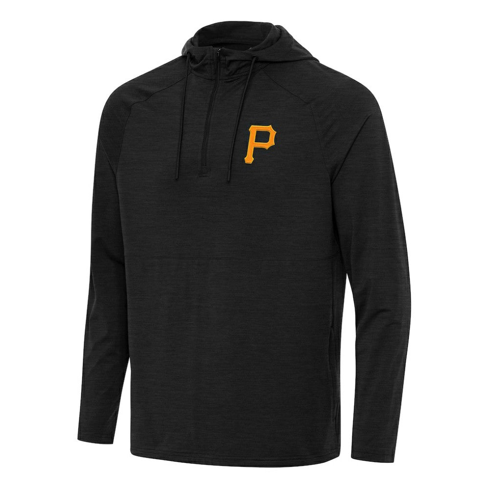 Pittsburgh Pirates Antigua Spikes Quarter-Zip Pullover Hoodie - MLB Hoodies