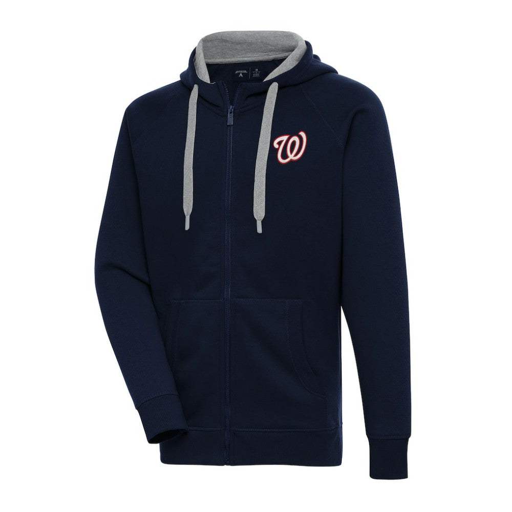 Washington Nationals Antigua Big & Tall Victory Full-Zip Hoodie Jacket - MLB Jackets