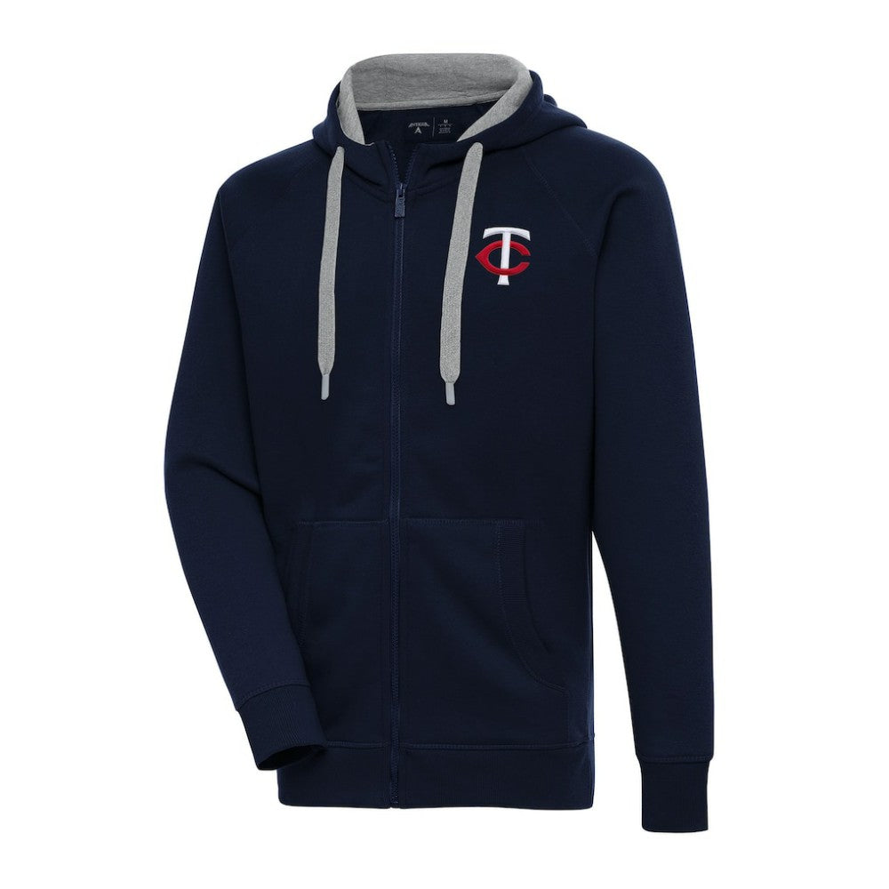 Minnesota Twins Antigua Big & Tall Victory Full-Zip Hoodie Jacket - MLB Jackets