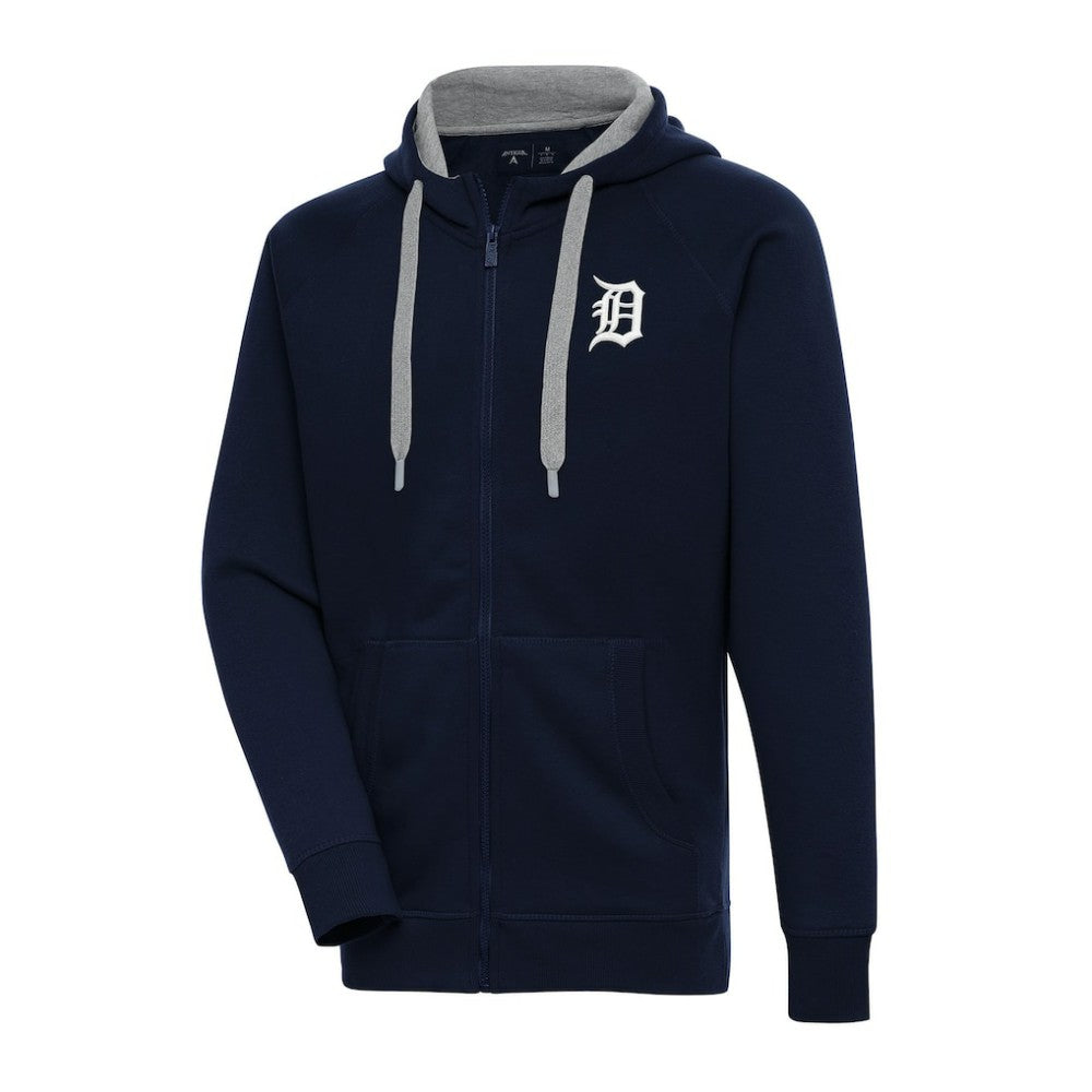 Detroit Tigers Antigua Big & Tall Victory Full-Zip Hoodie Jacket - MLB Jackets