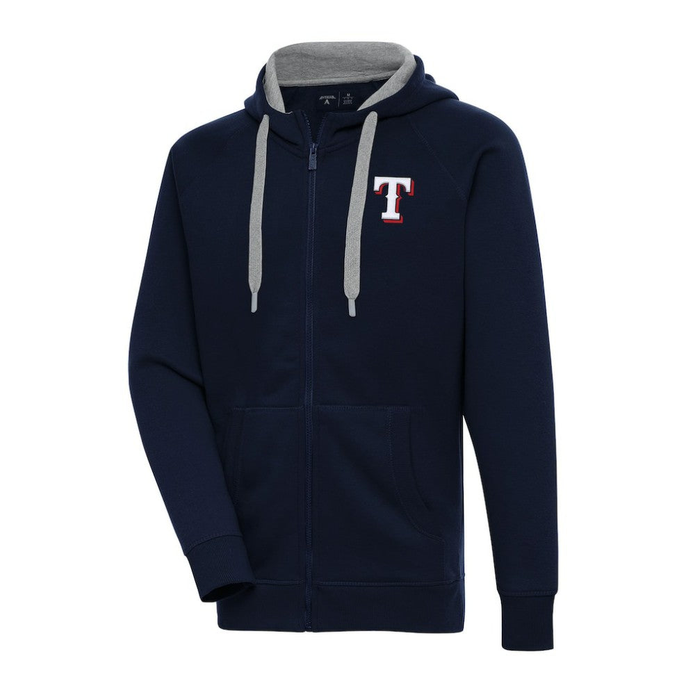 Texas Rangers Antigua Big & Tall Victory Full-Zip Hoodie Jacket - MLB Jackets
