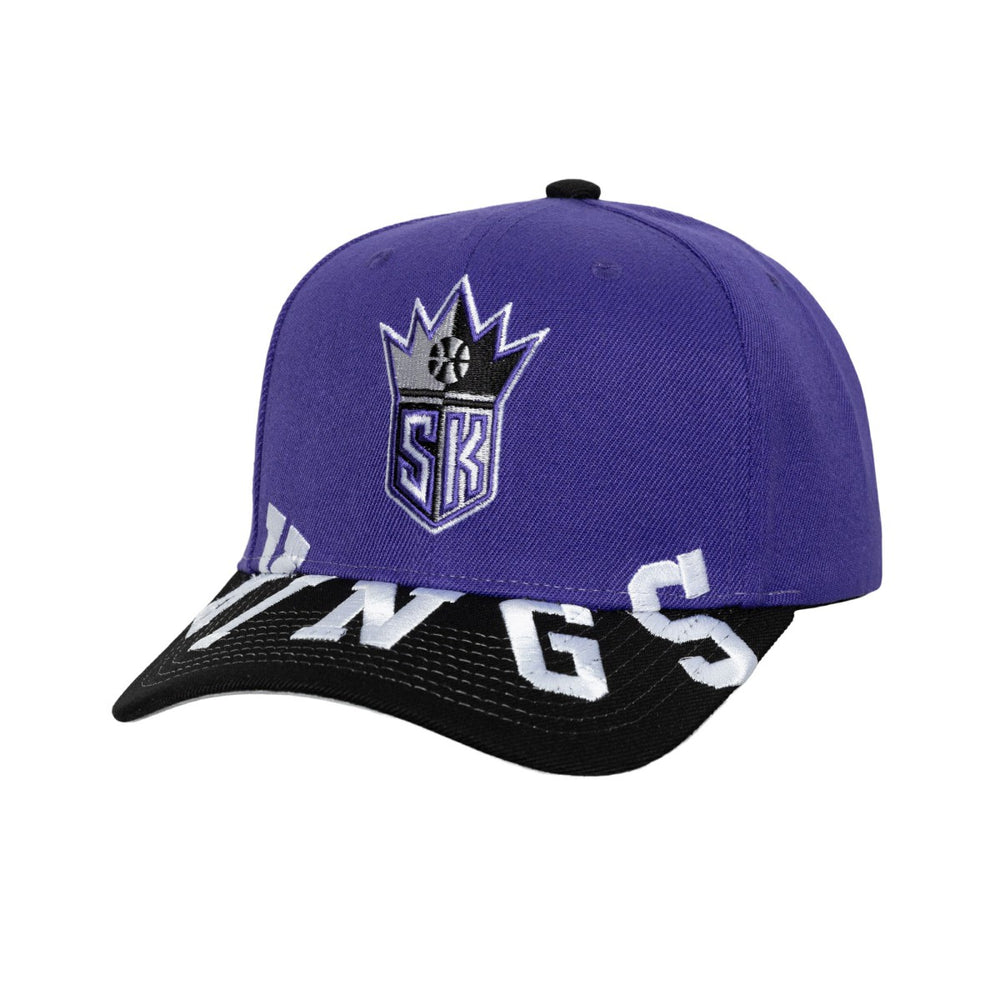 Purple/Black Sacramento Kings Underarch Two-Tone Pro Crown Snapback Hat | NBA