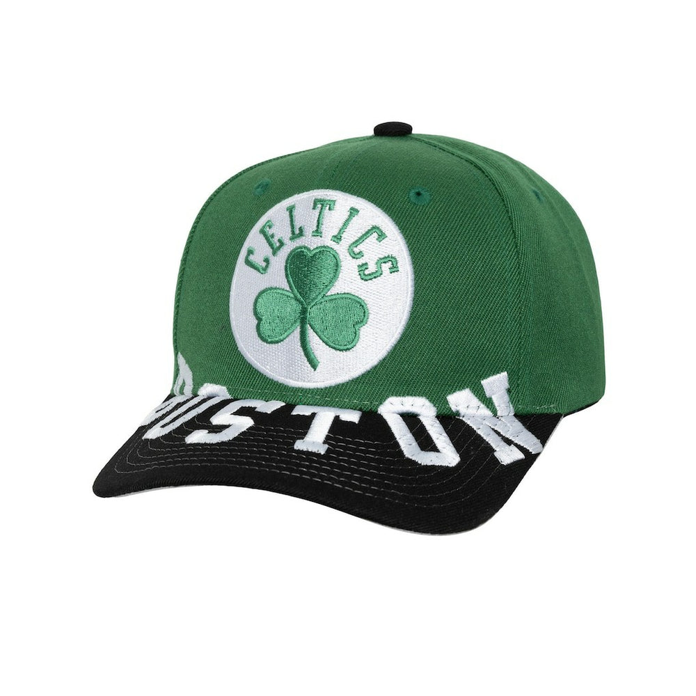 Kelly Green/Black Boston Celtics Underarch Two-Tone Pro Crown Snapback Hat | NBA