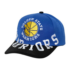 Royal/Black Golden State Warriors Underarch Two-Tone Pro Crown Snapback Hat sale | NBA