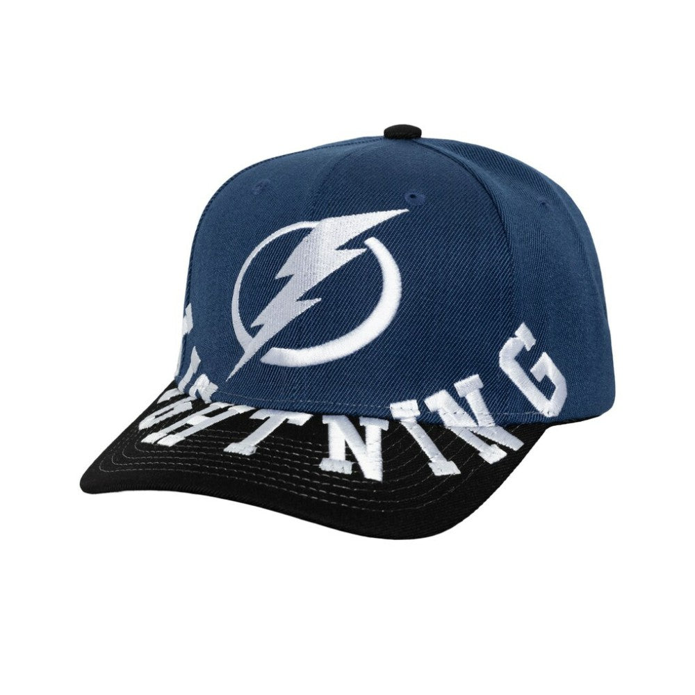 Tampa Bay Lightning Mitchell & Ness Underarch Two-Tone Pro Crown Snapback Hat -  NHL Hats