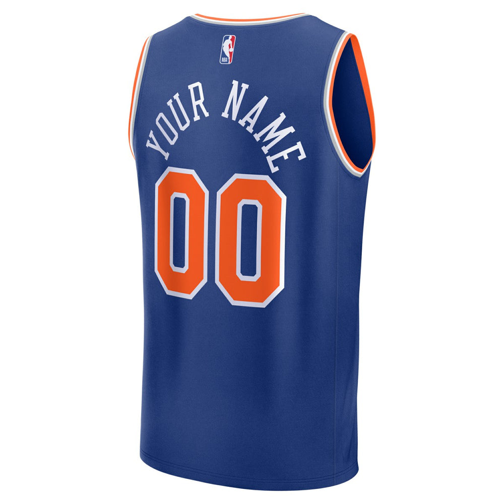 Blue New York Knicks Fast Break Custom Jersey | NBA