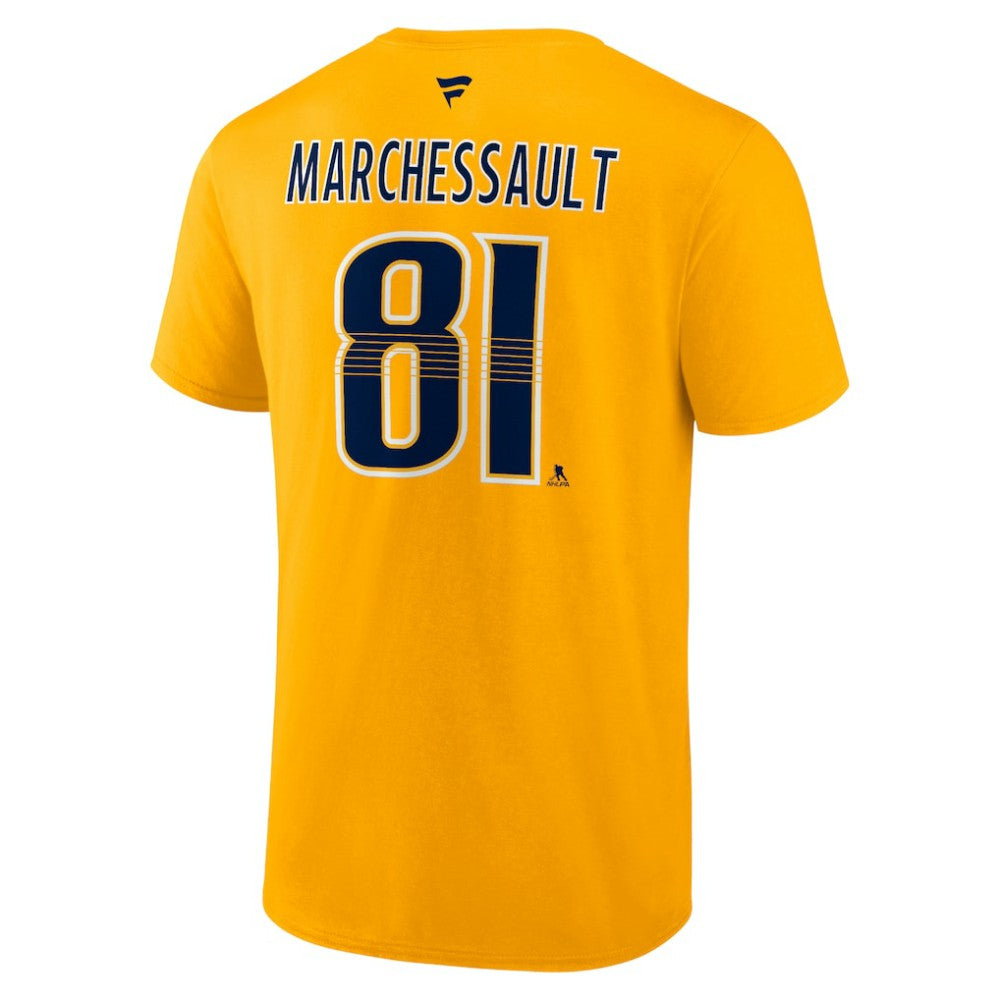 Jonathan Marchessault Nashville Predators Fanatics Authentic Stack Name & Number T-Shirt -  NHL T-shirts
