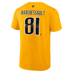 Jonathan Marchessault Nashville Predators Fanatics Authentic Stack Name & Number T-Shirt -  NHL T-shirts