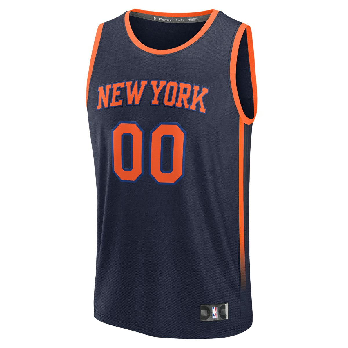 Navy New York Knicks Fast Break Custom Jersey | NBA