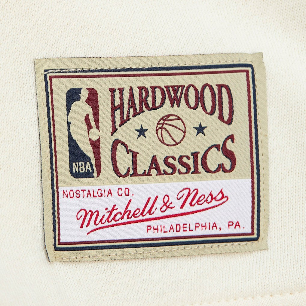 Cream Philadelphia 76ers Women's Hardwood Classics Pullover Sweatshirt | NBA