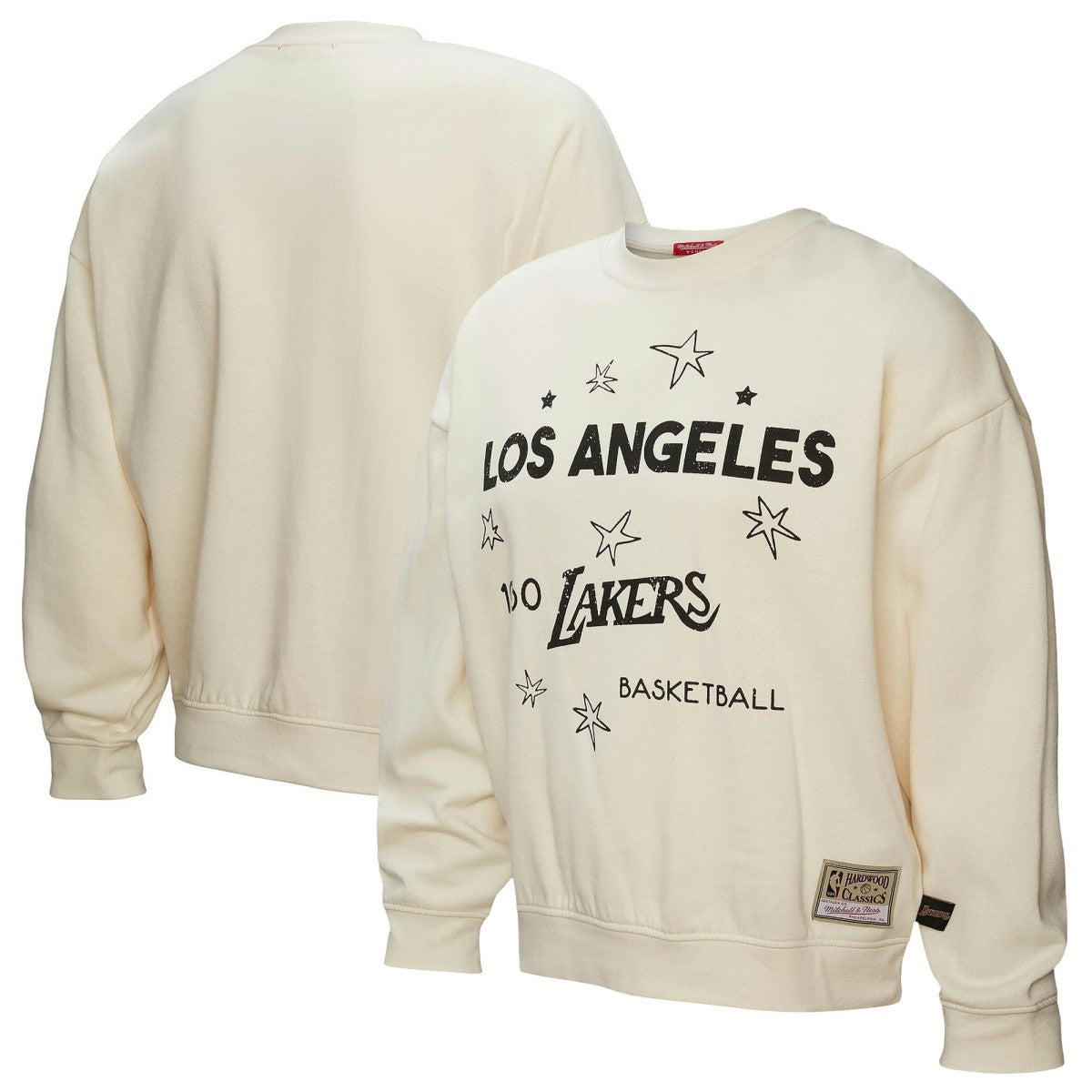 Gold Los Angeles Lakers Women's Hardwood Classics Pullover Sweatshirt | NBA