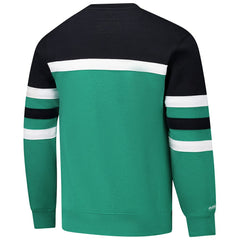 Kelly Green/Black Boston Celtics Hardwood Classics Vintage Logo Head Coach Pullover Sweatshirt | NBA