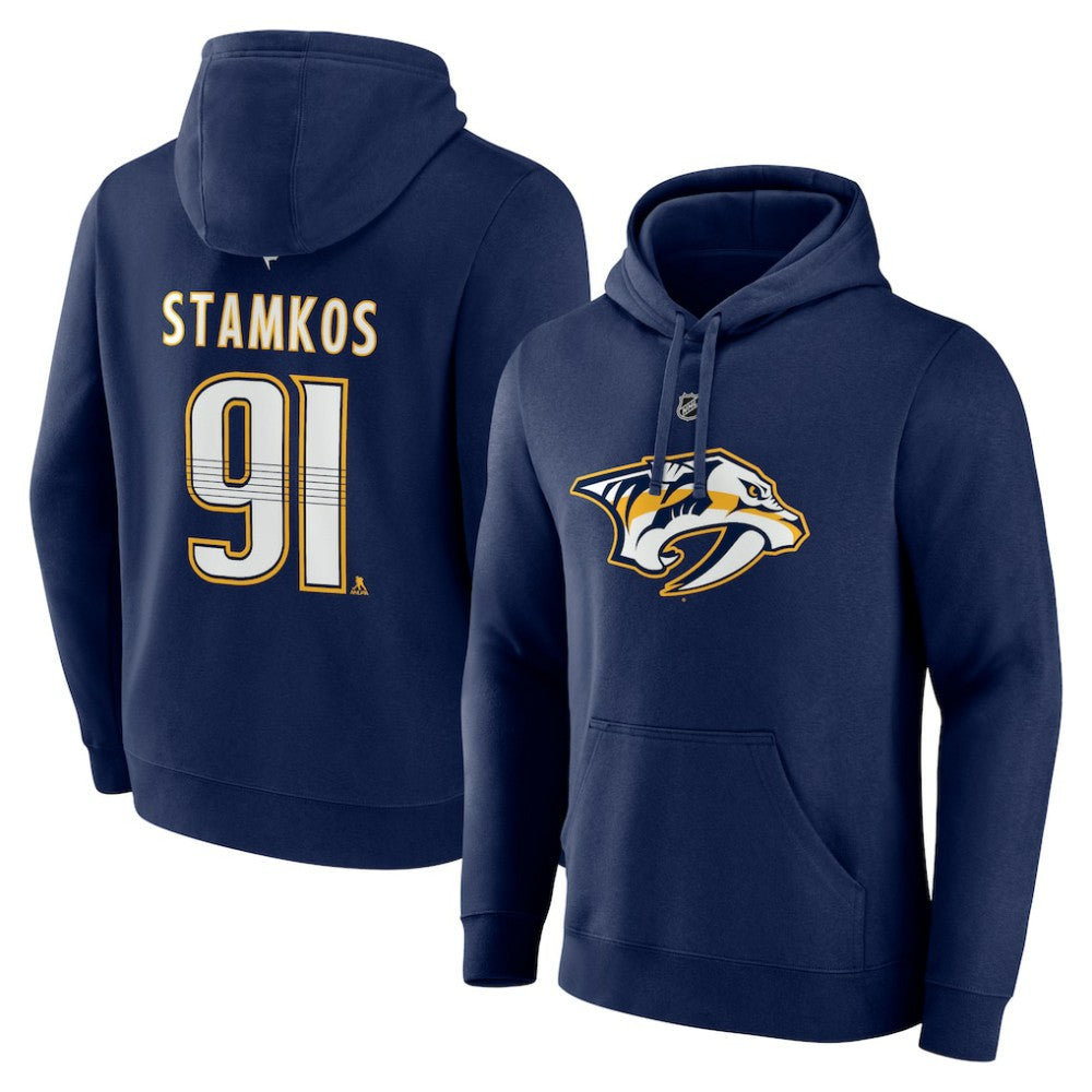 Steven Stamkos Nashville Predators Fanatics Authentic Stack Name & Number Tri-Blend Pullover Hoodie -  NHL Hoodies