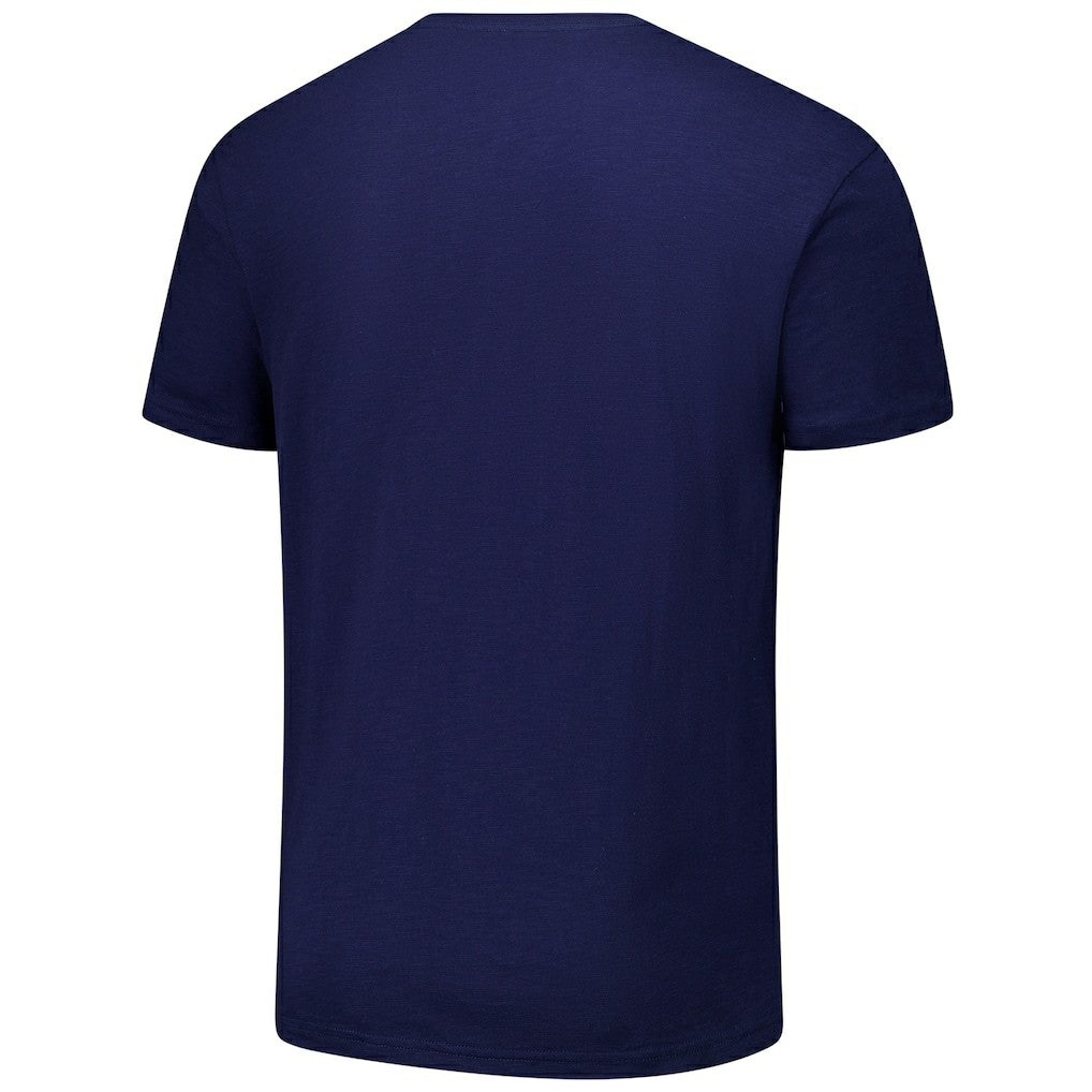 Navy Dallas Mavericks Hardwood Classics Felt Applique Slub T-Shirt sale | NBA