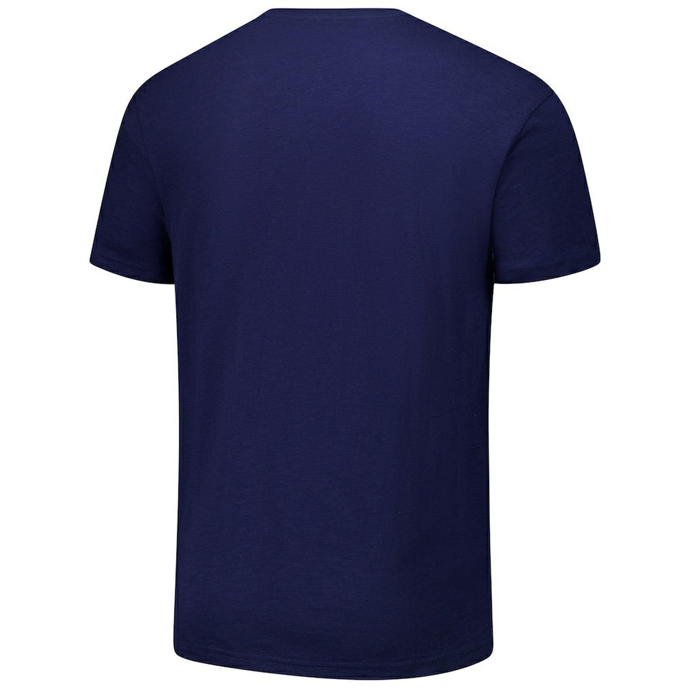 Navy Dallas Mavericks Hardwood Classics Felt Applique Slub T-Shirt sale | NBA