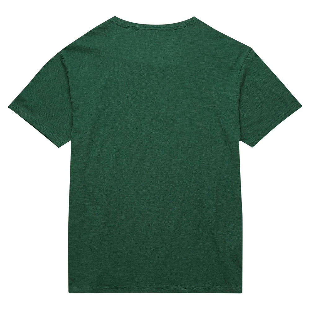 Green Milwaukee Bucks Hardwood Classics Felt Applique Slub T-Shirt | NBA