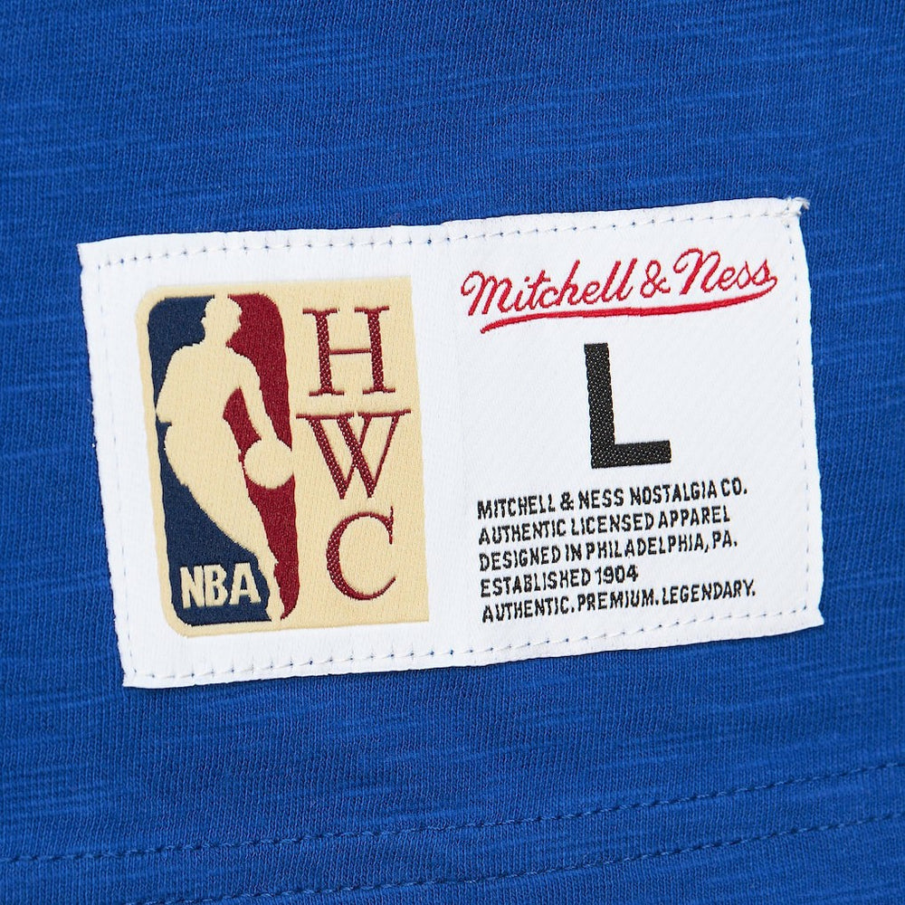 Blue Minnesota Timberwolves Hardwood Classics Felt Applique Slub T-Shirt | NBA